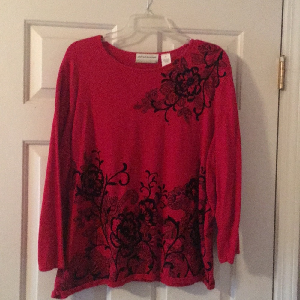 Alfred Dunner 3/4 sleeve pullover top